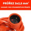 Prodlužovací kabel PowerDragon 30m, 1 zásuvka, 3x2,5 – bezpečný, odolný a spolehlivý kabel pro každodenní použití