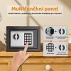 Domácí a kancelářský bezpečnostní sejf – spolehlivý ocelový trezor s elektronickým zámkem i klíčem