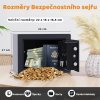 Domácí a kancelářský bezpečnostní sejf – spolehlivý ocelový trezor s elektronickým zámkem i klíčem