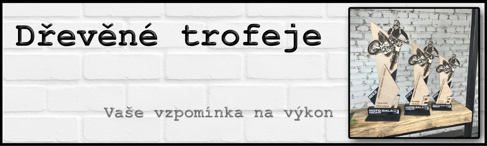 Dřevěné trofeje pro sportovce