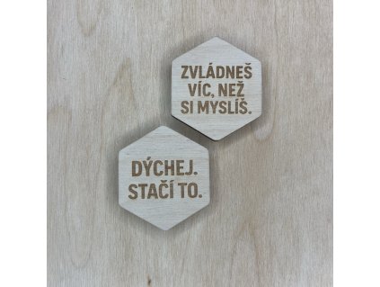 magnetka s motivačním textem