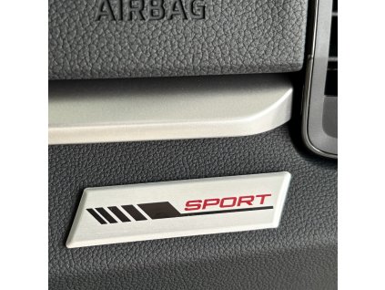 Dekorativní interiérový štítek red Sport