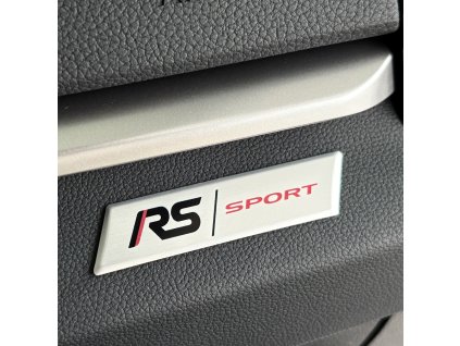 Dekorativní interiérový štítek RS/Sport red
