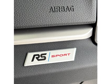 Dekorativní interiérový štítek RS/Sport red