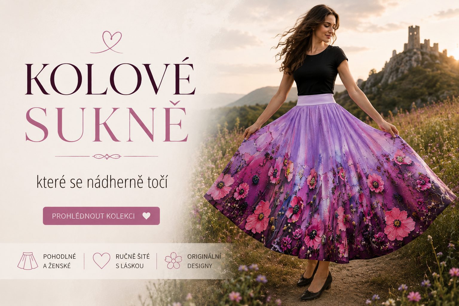 Kolové sukně PAKI Handmade