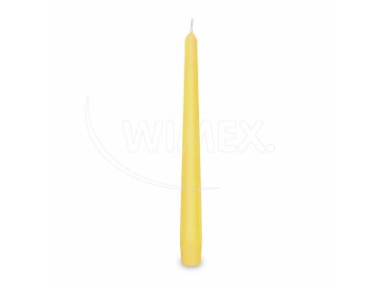 Sviečka kónická žltá Ø23 x 245 mm [10 ks]