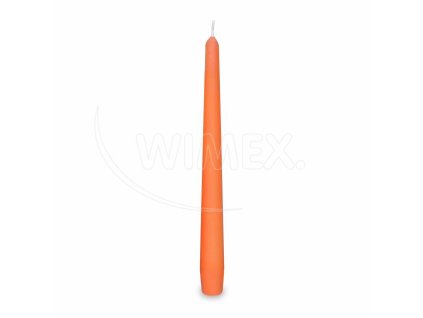 Sviečka kónická oranžová Ø23 x 245 mm [10 ks]