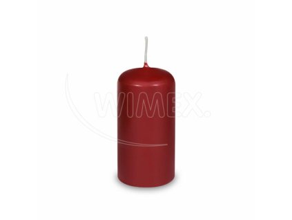 Sviečka valcová bordová Ø50 x 100 mm [4 ks]