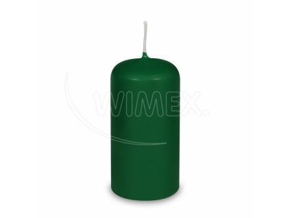 Sviečka valcová tmavozelená Ø60 x 120 mm [1 ks]