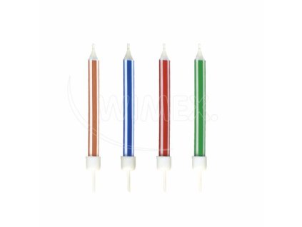 Narodeninová sviečka so stojančekom Ø5 x 60mm [10 ks]