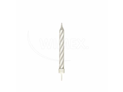 Narodeninová sviečka so stojančekom Ø8 x 80mm [8 ks]