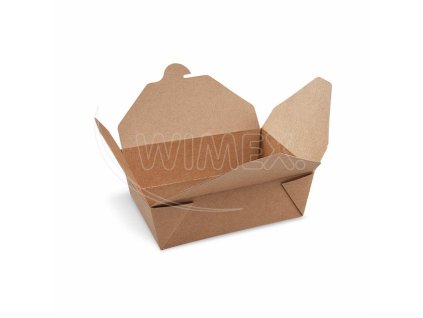 Food box (PAP/PE) nepremastiteľný kraft `M` 150 x 120 x 48 mm 1000ml [50 ks]