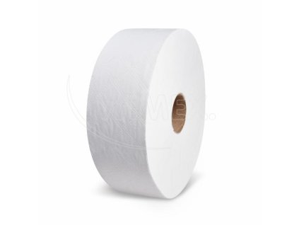 Toaletný papier (FSC Mix) 2vrstvý biely `JUMBO` Ø23cm 170m 755 útržkov [6 ks]