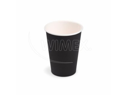 Papierový pohár (FSC Mix/PE) čierny Ø74mm 240ml [10 ks]