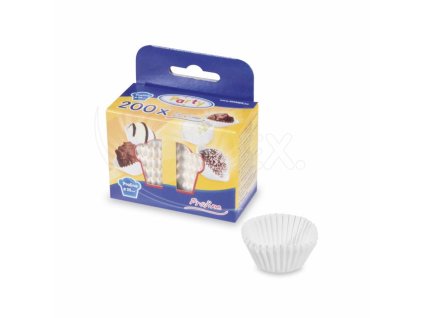 Cukrárenský košíček (PAP FSC Mix) biely Ø25 x 18 mm [200 ks]