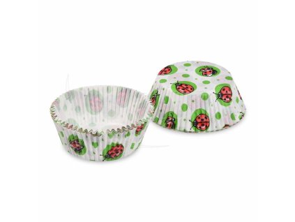 Cukrárenský košíček (PAP) Lienky Ø50 x 30 mm [40 ks]