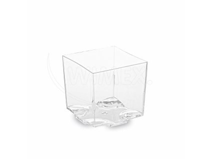 Fingerfood pohárik (PS) hranatý číry 44 x 44 x 43 mm 65ml [20 ks]