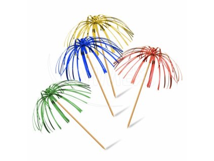 Palmička lesklá (drevo FSC 100%/PE) farebný mix 22,5cm [144 ks]