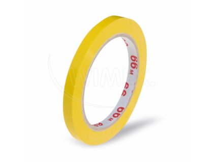 Lepiaca páska (PVC) žltá 9mm x 66m pre zatvárací strojček 67999 [1 ks]