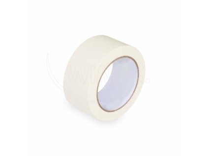 Lepiaca páska krepová (PAP/Solvent) do +80°C biela 50mm x 50m [1 ks]