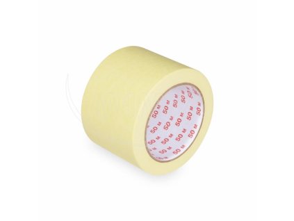 Lepiaca páska krepová (PAP/Hot-melt) žltá 75mm x 50m [1 ks]