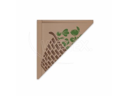 Papierový kornút hnedý 34 x 34 cm `1 kg` viazaný [10 x 100 ks]