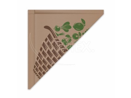 Papierový kornút hnedý 37 x 37 cm `1,5 kg` viazaný [10 x 100 ks]