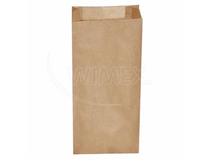 Papierové vrecko s bočným skladom hnedé 20+7 x 43 cm `5kg` [500 ks]