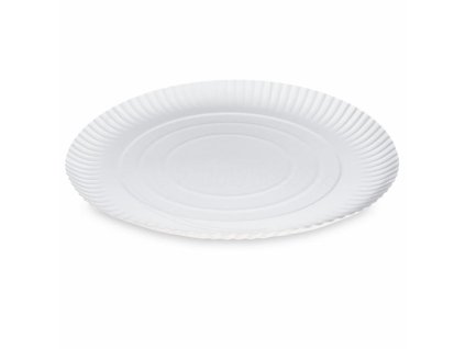 Papierový tanier (PAP-Recy) hlboký biely Ø34cm [50 ks]
