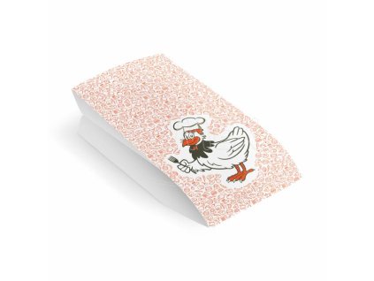 Papierové vrecko (PAP/PE) 2vrstvé nepremastiteľné na kurča 15+8 x 30 cm `Maxi` [100 ks]
