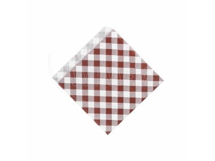 Papierové vrecko Karo 14 x 14 cm na burger/kebap [500 ks]