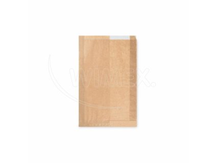 Papierové vrecko (PAP/PP) s okienkom 22+5 x 34 cm [1000 ks]