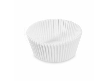 Cukrárenský košíček (PAP) biely Ø55 x 30 mm [1000 ks]