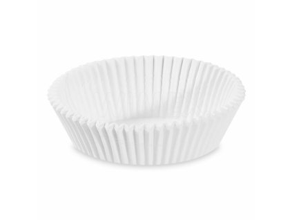 Cukrárenský košíček (PAP) biely Ø70 x 20 mm [1000 ks]