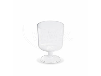 Pohár kryštál (PS) na stopke Ø72mm 0,2L [10 ks]