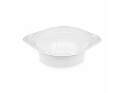 Miska (PP) s uškami biela Ø156mm 500ml [100 ks]