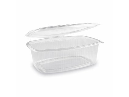 Miska (PP) s viečkom oválna priehľadná 2000ml [25 ks]