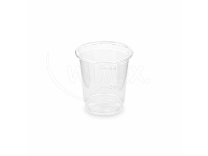 Pohárik (rPET) číry Ø48mm 2cl/4cl [40 ks]