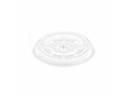 Viečko (rPET) s krížovým otvorom pre pohár Ø78mm [50 ks]