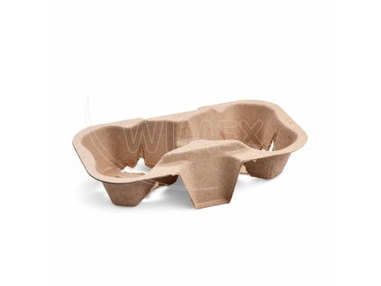 Podnos (PAP FSC Recycled) na 2 poháre 19 x 11 cm [50 ks]