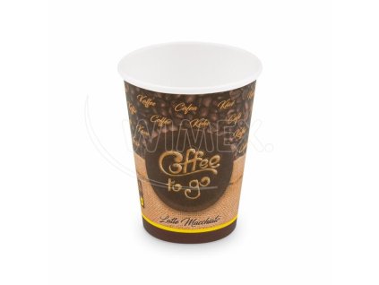 Papierový pohár (FSC Mix/PE) "Coffee to go" Ø90mm 420ml `0,3L/12oz/L` [50 ks]
