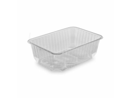 Vanička (PP) hranatá priehľadná 186 x 133 mm 1000ml [50 ks]