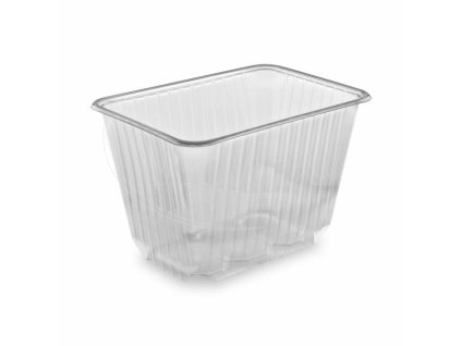 Vanička (PP) hranatá priehľadná 186 x 133 mm 2000ml [50 ks]