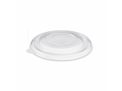 Viečko (rPET) priehľadné pre papierovú misku Ø150mm [50 ks]