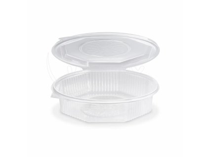 Menu misa (PP) Ripboxx Meal nedelená osemboká priehľadná 1200ml [25 ks]