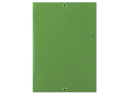 Kartónový obal lesklý s gumičkou DONAU zelený