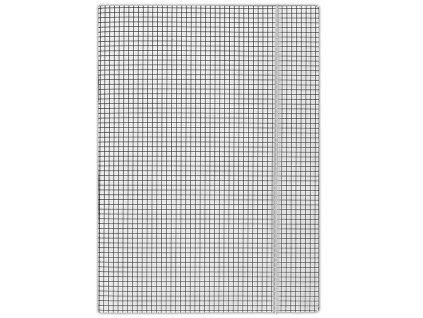 Kartónový obal s gumičkou DONAU biele káro