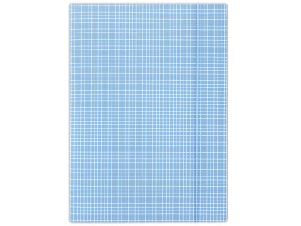 Kartónový obal s gumičkou DONAU modré káro