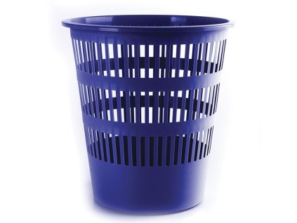 Kôš plastový rebrovaný 12 ℓ modrý