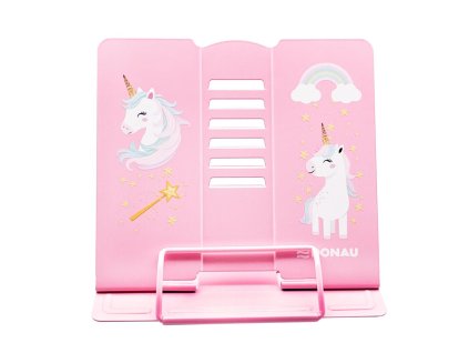 Stojan na knihy DONAU kovový, motív Jednorožec